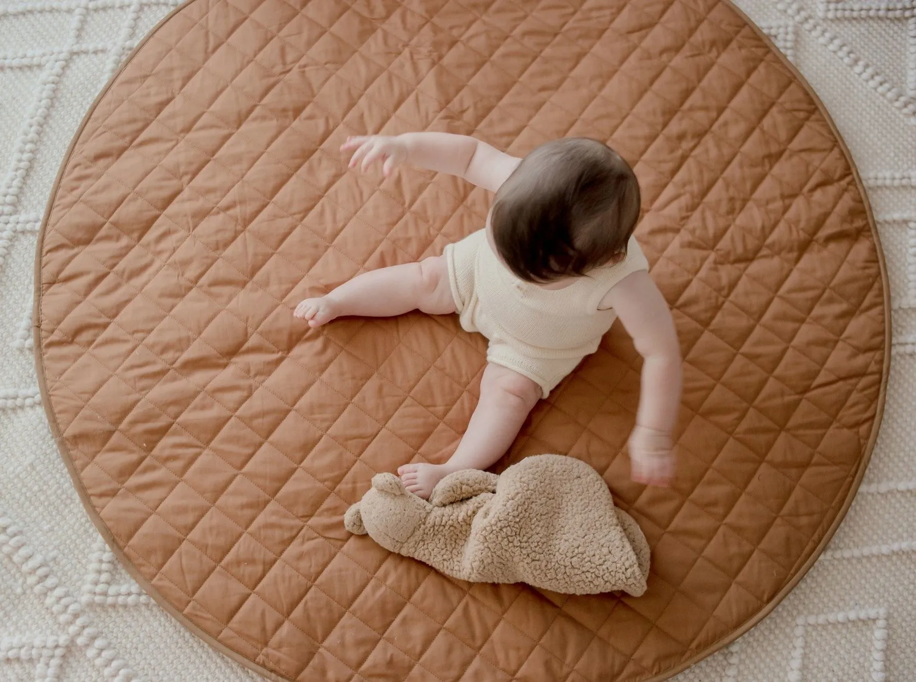 Bambella Designs Padded Waterproof Play Mat | Chestnut