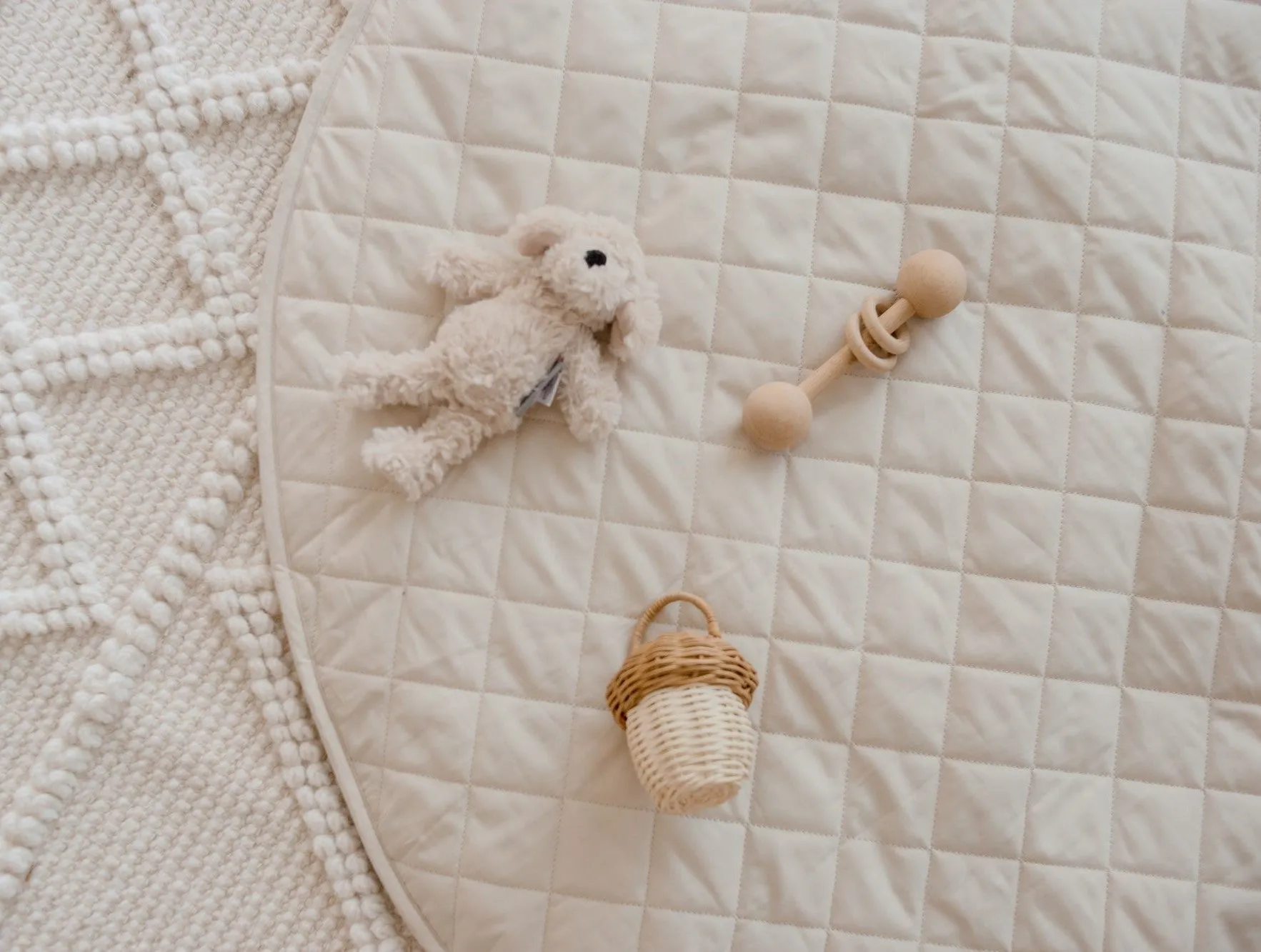 Bambella Designs Padded Waterproof Play Mat | Oat
