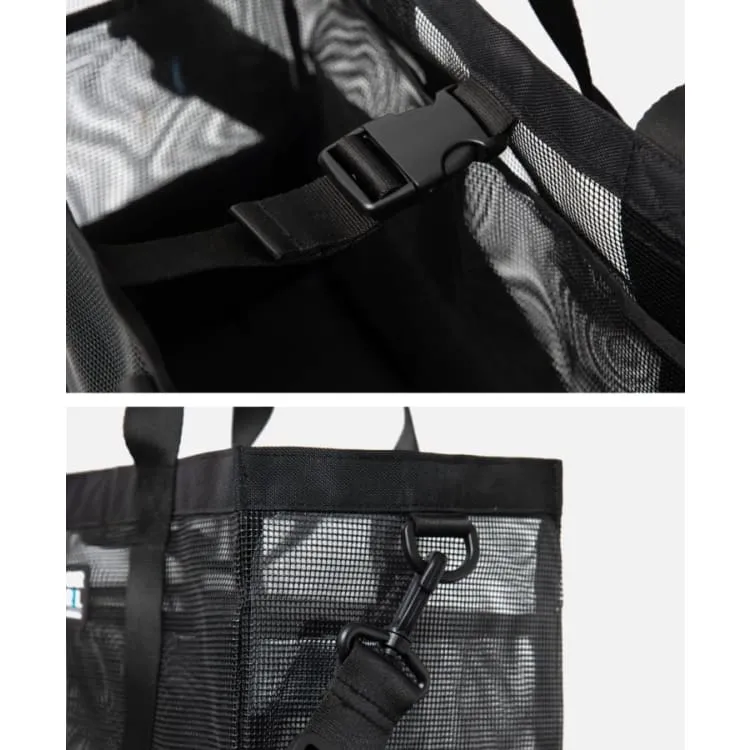 Barrel Square Totebag-BLACK