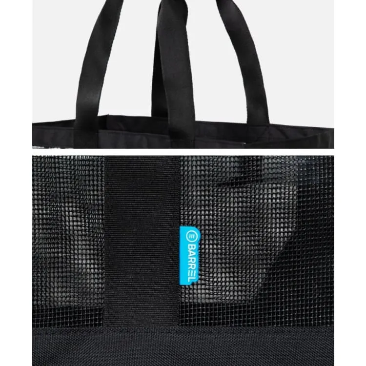 Barrel Square Totebag-BLACK