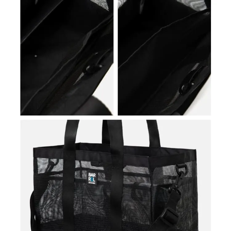 Barrel Square Totebag-BLACK