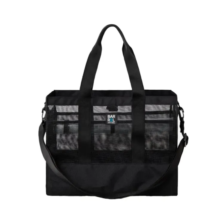 Barrel Square Totebag-BLACK