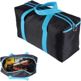 BLIRITEL Heavy Duty Wide Mouth Tool Bag for Men, High Capacity Tool Tote Bag for Electricians, Multipurpose Power Tool Bag Organizer for Mechanics Carpenters (12 Inch)