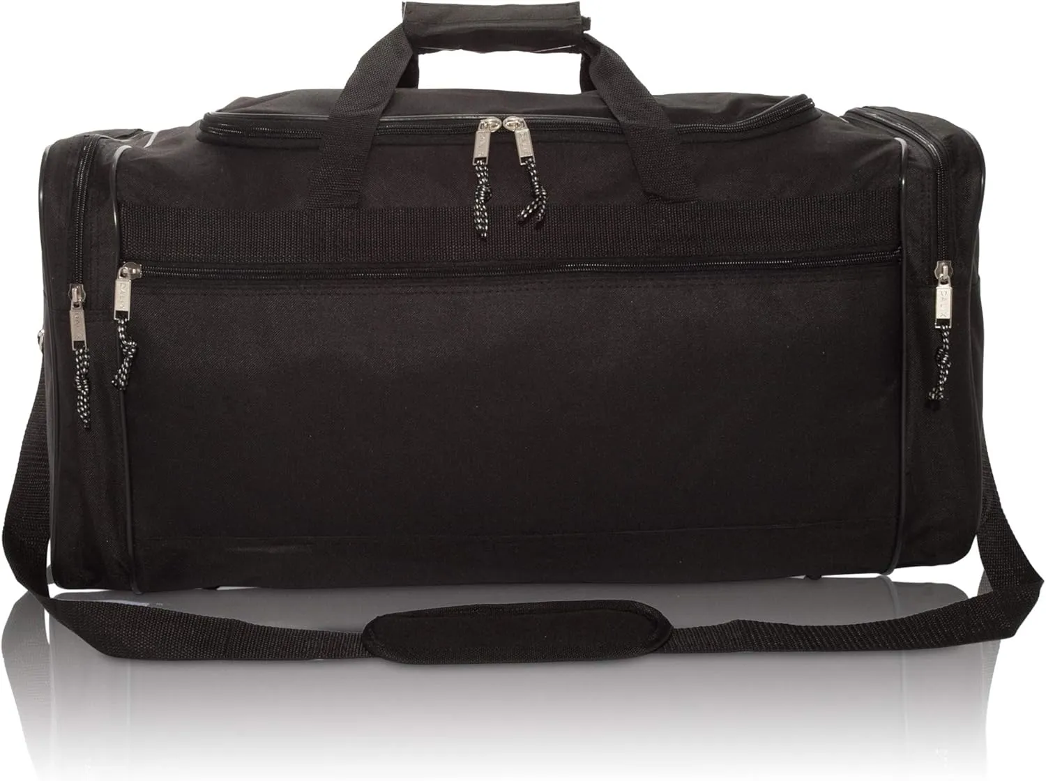 DALIX 25" Extra Large Vacation Travel Duffle Bag in Black