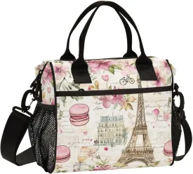 Kids Lunch Bag Cartoon Macarons Insulated Lunch Box Design Reusable Cooler Tote Bag for Women Men Picnic School Travel Office