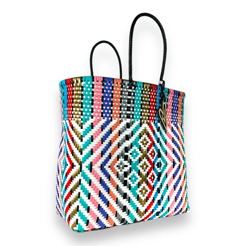 Maria Victoria | Bliss Tote | Upcycled, Handwoven, Multicolor Tote