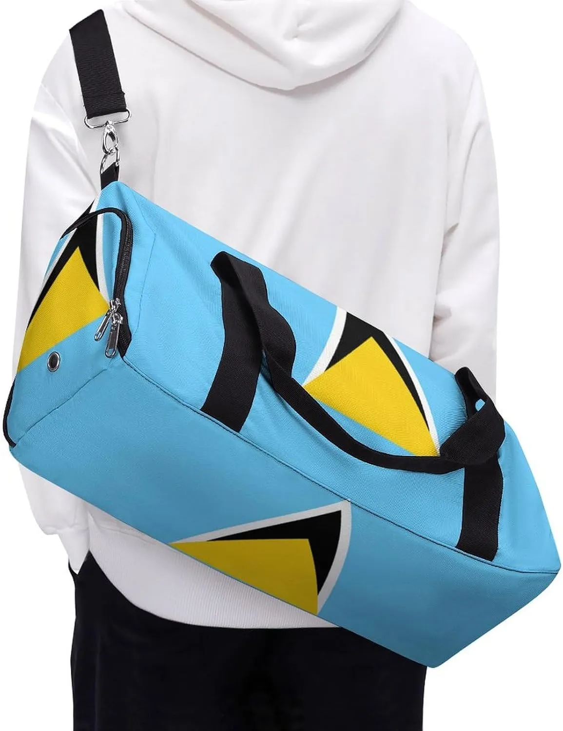 Marijuana Sketch Fitness Bag with Large Capacity Backpack And Waterproof Bag