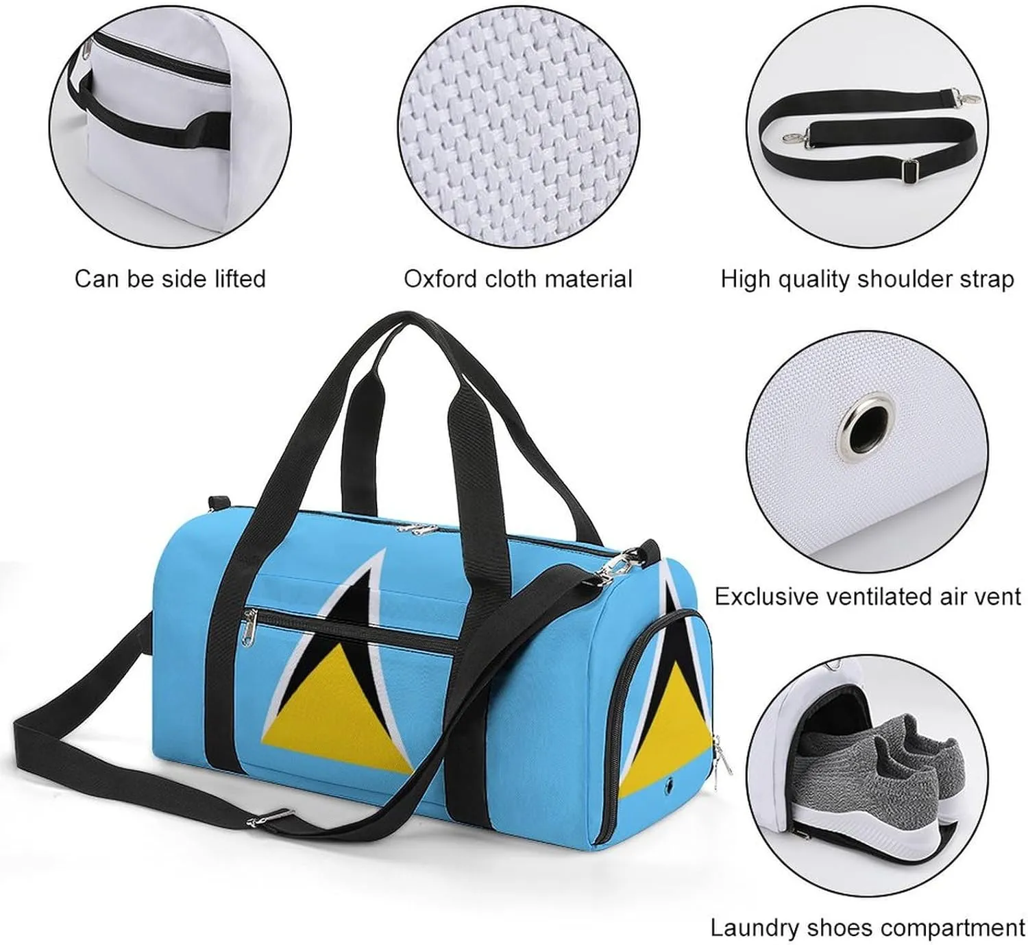 Marijuana Sketch Fitness Bag with Large Capacity Backpack And Waterproof Bag