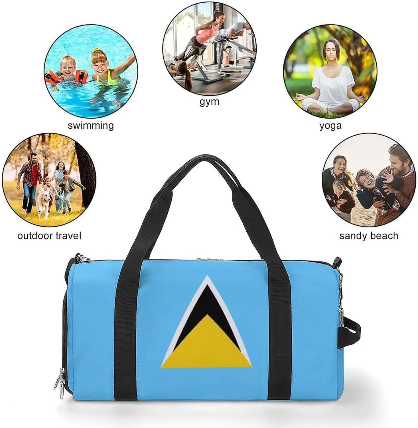 Marijuana Sketch Fitness Bag with Large Capacity Backpack And Waterproof Bag
