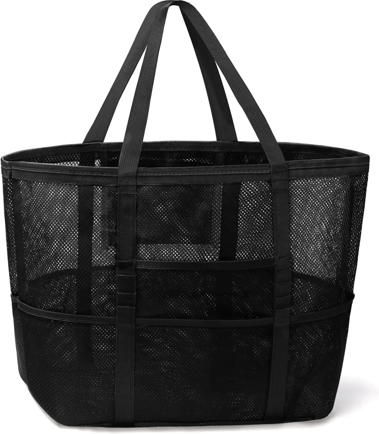 Mesh Beach Bag, Large Beach Bag Swimming Bag Foldable Mesh Tote for Your Family Beach Trip