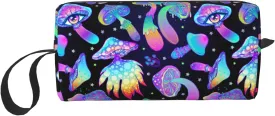 Mushroom Cool Makeup Bag Organizer Small Cosmetic Bags Portable Travel Toiletry Bag With Handle Simple Accessories Storage Zipper Pouch For Women Girl