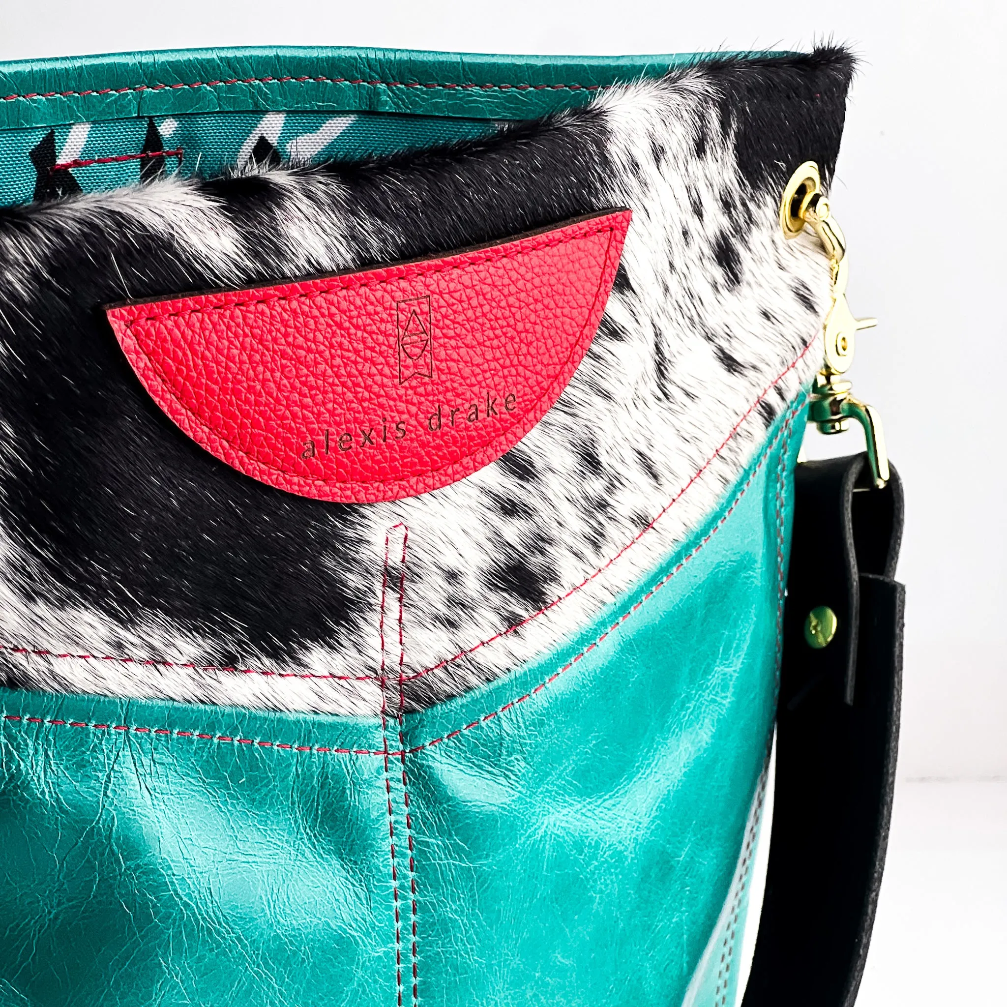 Rodeo Collection | V-Tivoli Shoulder Tote | Hair-on-Hide   Cactus