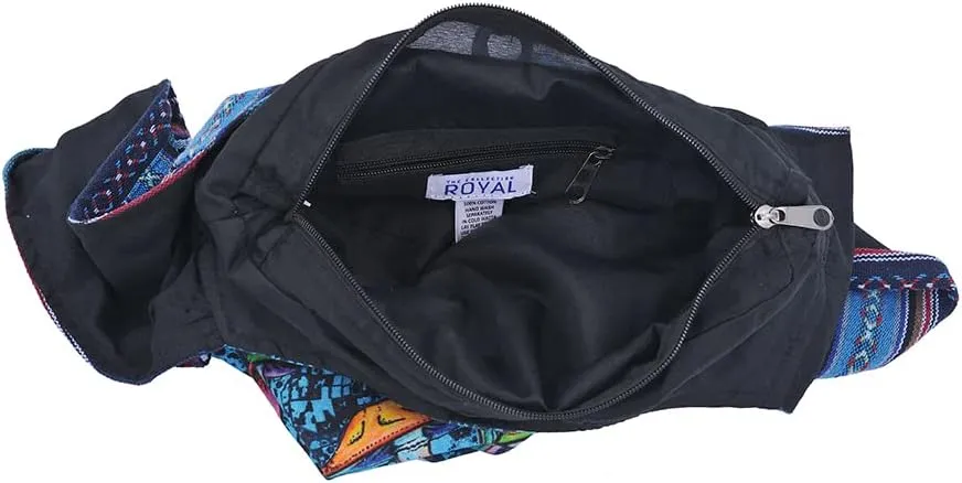 THE COLLECTION ROYAL Graphic Crossbody Bag for Women, Boho Purse, Boho Bag, Hippie Bag, Hippie Purse, Cloth Purse for Women