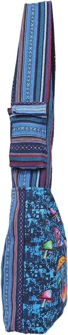 THE COLLECTION ROYAL Graphic Crossbody Bag for Women, Boho Purse, Boho Bag, Hippie Bag, Hippie Purse, Cloth Purse for Women