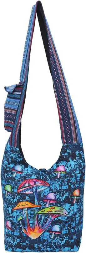 THE COLLECTION ROYAL Graphic Crossbody Bag for Women, Boho Purse, Boho Bag, Hippie Bag, Hippie Purse, Cloth Purse for Women