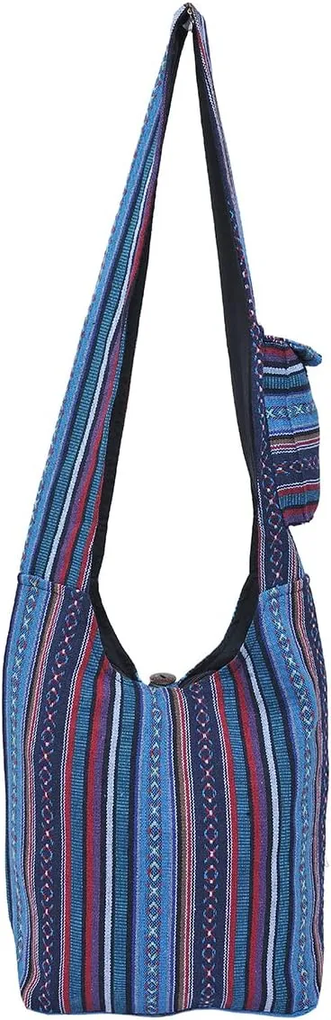 THE COLLECTION ROYAL Graphic Crossbody Bag for Women, Boho Purse, Boho Bag, Hippie Bag, Hippie Purse, Cloth Purse for Women
