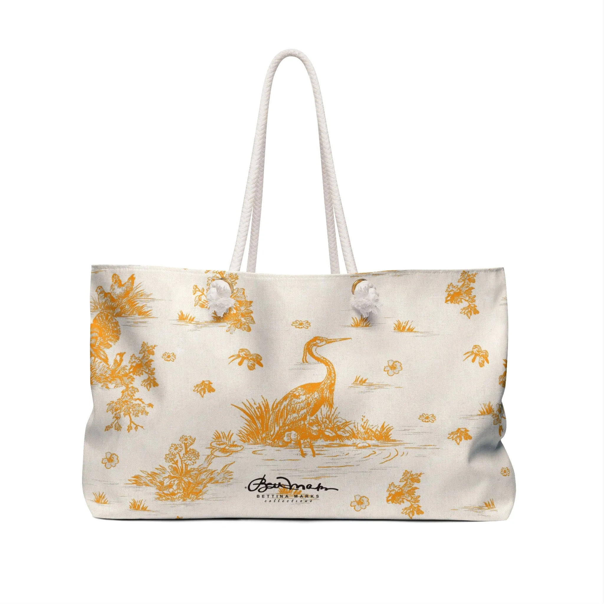 Toiles de Jouy Sacral Orange Weekender Bag