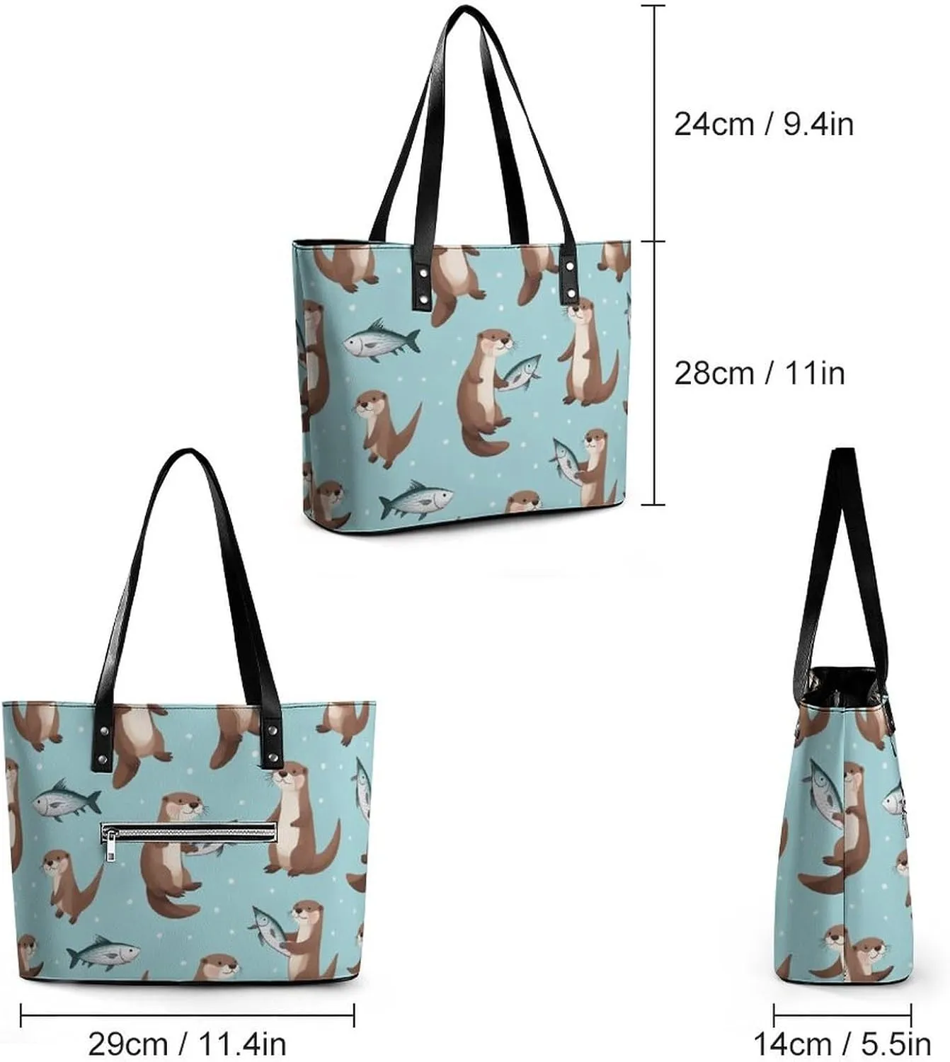 Women's Leather Large Capacity Work Tote Bag Handbags Big Commuter Bag